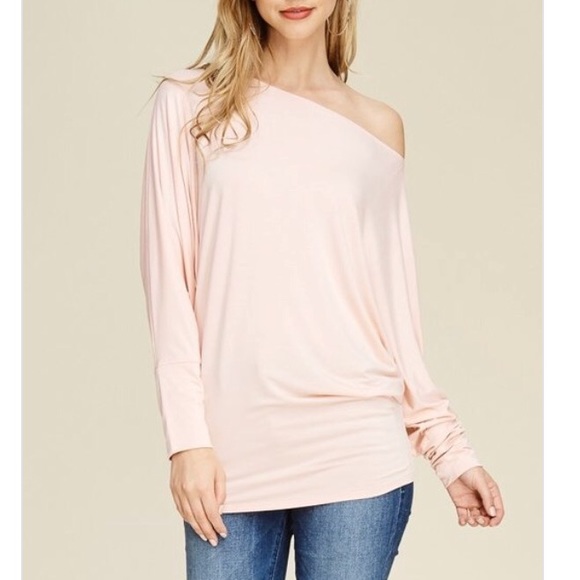 Last 2! Off the shoulder dolman top - Picture 2 of 4